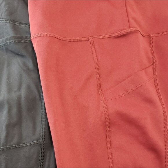 Leggings Rebox and New Balance, Maroon and blue size Medium - Picture 3 of 6